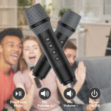 Load image into Gallery viewer, EARISE T28 Karaoke Machine for Adults and Kids with 2 Microphones for Home Parties, Meetings, Indoors