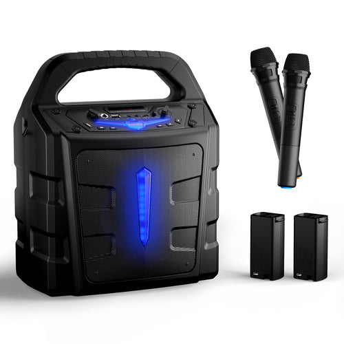 EARISE Vigorowl T65 Portable PA System with 2 Extra Batteries & 2 Microphones