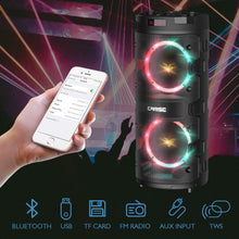 Load image into Gallery viewer, EARISE M62 Karaoke Machine for Adults and Kids, Flashing DJ Lights, TWS Pairing